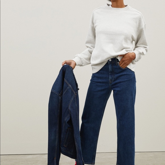 BNWT Track Oversized Crew Sweatshirt By Everlane - Picture 3 of 11